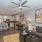 living room with large open spaces and easy access to the kitchen