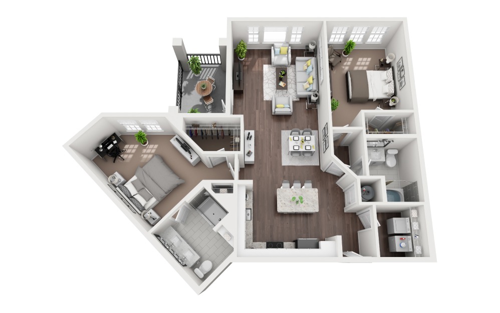 Nokomis - 2 bedroom floorplan layout with 2 baths and 1350 square feet. Nokomis - 2 bedroom floorplan layout with 2 baths and 1350 square feet.