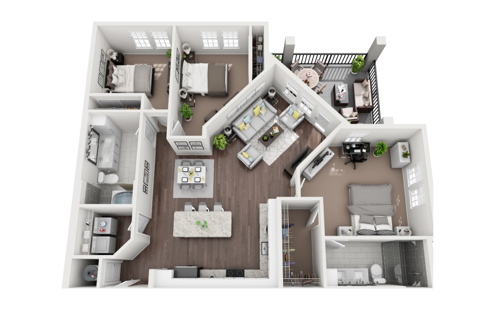 Turtle - 3 bedroom floorplan layout with 2 baths and 1419 square feet. Turtle - 3 bedroom floorplan layout with 2 baths and 1419 square feet.